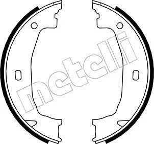 Колодки ручника BMW 1 (E81/E87/F20)/3 (F30/F80/E90/E93/E46) 98- (160x20) Metelli 53-0018
