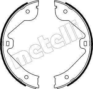 Колодки ручника Audi Q7/VW Touareg/Porsche Cayenne/Land Rover Range Rover 2.5-6.0 02- (210x31) Metelli 53-0244