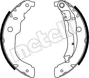 Колодки гальмівні (задні) Peugeot 207 06-/Citroen C3 09- (барабанні) (228.6x42) Metelli 53-0333