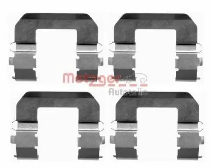 Монтажний к-кт гальмівних колодок METZGER 109-1617