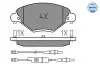 Тормозные колодки (передние) Citroen C5 01- (с датчиком) MEYLE 025 232 7717/W (фото 1)