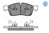 Колодки тормозные (передние) Jeep Grand Cherokee IV 3.0-6.4 10-(194.6x64.1x19.2) MEYLE 025 251 9021 (фото 1)