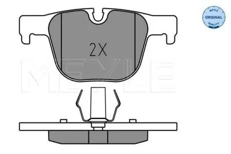Колодки гальмівні (задні) BMW 3 (F30/F31/F34/F80)/4 (F32/F36/F82) 11- MEYLE 025 255 1417