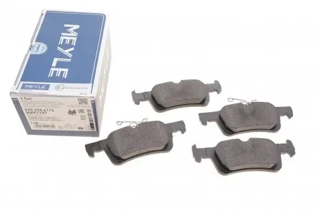 Колодки тормозные (задние) Peugeot 308 14- MEYLE 025 258 4116