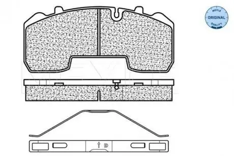 Колодки тормозные (задние) BPW SKH 98- MEYLE 025 291 6530