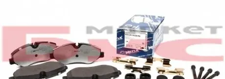 Колодки тормозные (передние) MB Sprinter (906) / Vito (W639) (Brembo) (Platinum) MEYLE 025 291 9220/PD