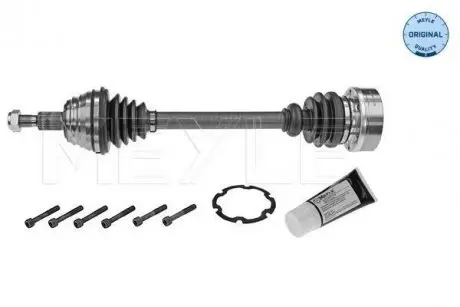 Полуось (передняя) Audi A3/Seat Leon/Skoda Octavia/VW Bora/Golf IV 1.9D 96-10 (L) (557mm) MEYLE 100 498 0147