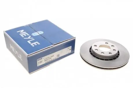 Диск тормозной (передний) Opel Astra F/Corsa B/Vectra A 1.6/1.81.7D 91-00 (256x41x20) MEYLE 615 521 6005
