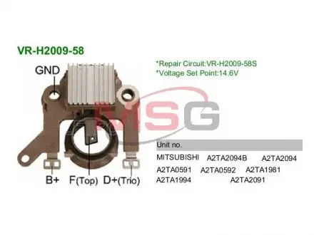 Регулятор напруги генератора MOBILETRON VRH200958