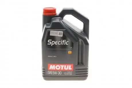 Олива SPECIFIC 17 5W-30 5L MOTUL 102306