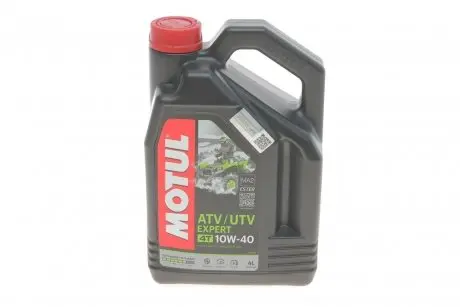 Олива ATV-UTV Expert 4T SAE 10W40 4 L MOTUL 851641