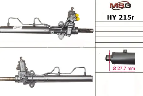 Рульова рейка з ГПК TUCSON/SPORTAGE 04-10 (відновлена з MANDO) MSG HY215R