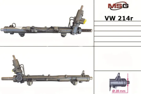 Рульова рейка з ГПК VW TRANSPORTER T5 03-15 (відновлена з ZF) MSG VW214R