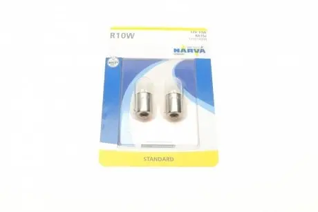 Автолампа R10W 12V 10W BA15s Standard (блистер/к-кт 2шт) NARVA 173114000