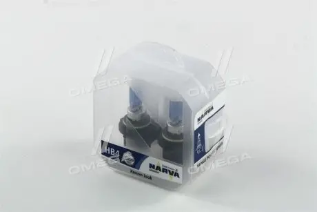 Лампа накаливания TWIN SET HB4 12V 55W RANGE POWER WHITE NARVA 48626S2