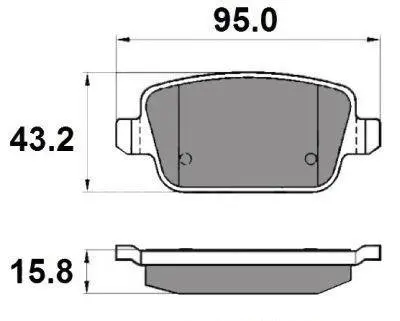 Тормозные колодки зад. Kuga 08-/Mondeo 07- National NP2045
