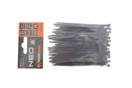 Набор пластиковых стяжек EXTREME 2,5x80 мм 100 ед. (черная) NEO TOOLS 01-620