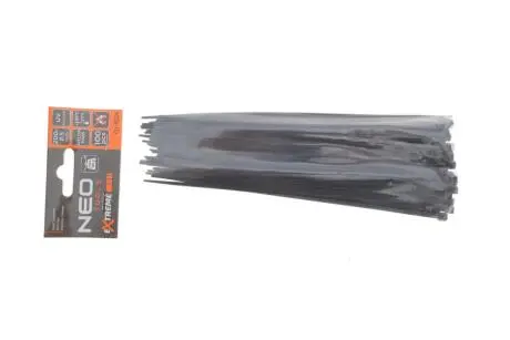 Набір стяжок пластикових EXTREME 2,5x200 мм 100 од. (чорна) NEO TOOLS 01-624