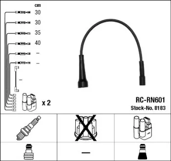 Комплект проводів запалення NGK 8183