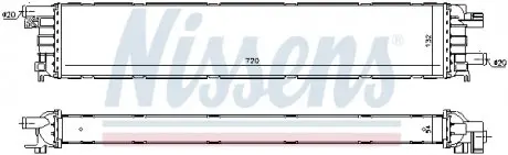 Радіатор охолоджування NISSENS 60354