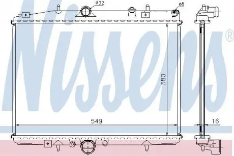 Радиатор системи охлаждения NISSENS 61291A