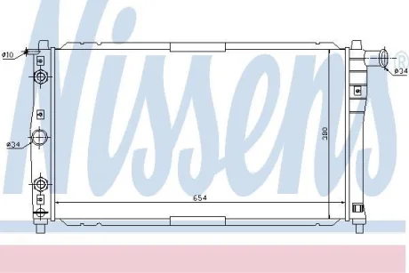 Радіатор охолоджування NISSENS 616591