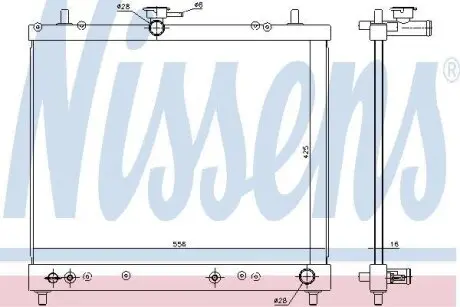 Радіатор охолодження NISSENS 617402