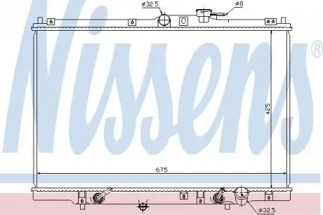 Радиатор системи охлаждения NISSENS 63346