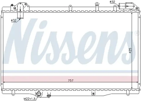 Радіатор двигуна NISSENS 63791 (фото 1)