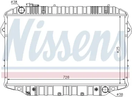 Радіатор двигуна NISSENS 64861