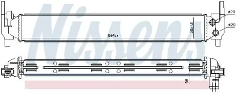 Радіатор охолоджування NISSENS 65331