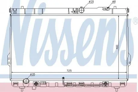 Радіатор охолоджування NISSENS 67036