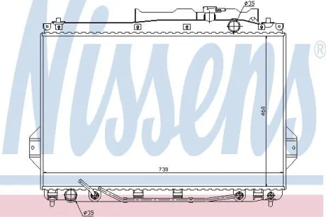 Радіатор охолоджування NISSENS 67527