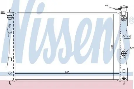 Радиатор охолоджування NISSENS 68183