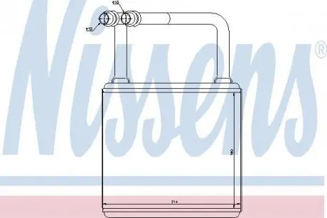 Радиатор печки NISSENS 72029