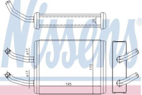Радіатор пічки NISSENS 77511