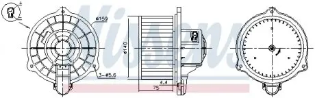Вентилятор салона NISSENS 87389