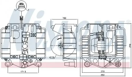 Вентилятор салону NISSENS 87461