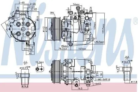 Компресор кондиціонера NISSENS 890167