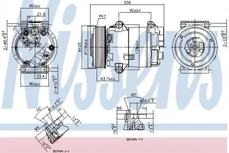 Компресор кондиціонера NISSENS 89323