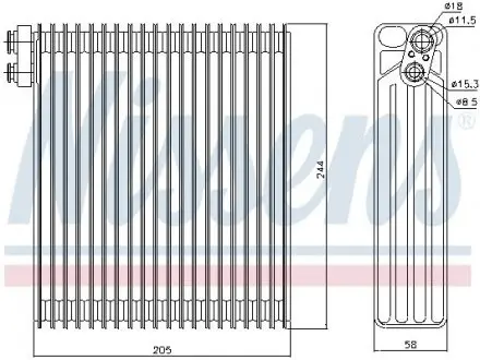 Випарювач кондиціонера NISSENS 92302