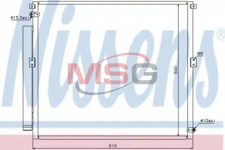 Радіатор кондиціонера First Fit NISSENS 940167