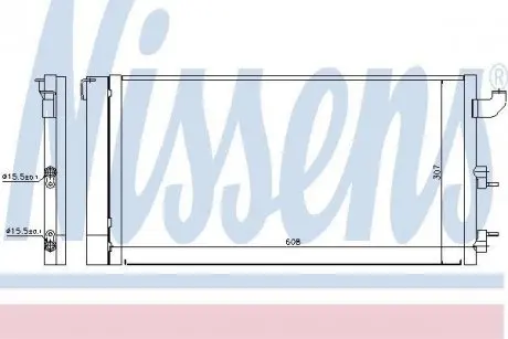 Конденсер кондиціонера NISSENS 940173