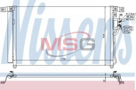 Радіатор кондиціонера First Fit NISSENS 940278