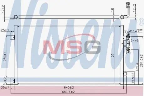 Радіатор кондиціонера First Fit NISSENS 940457