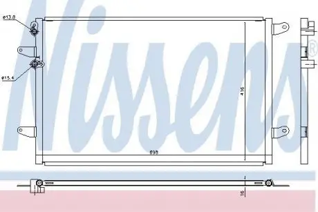 Радіатор кондиціонера First Fit NISSENS 940491