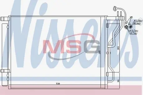Конденсатор без хладогену NISSENS 940563