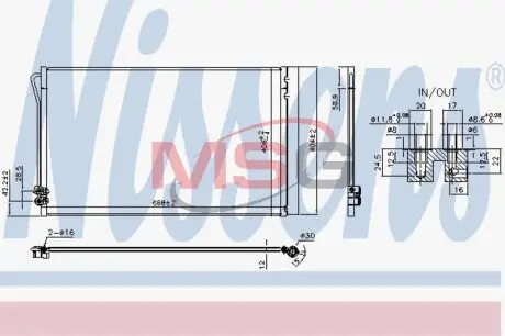 Конденсатор без хладогену NISSENS 941054