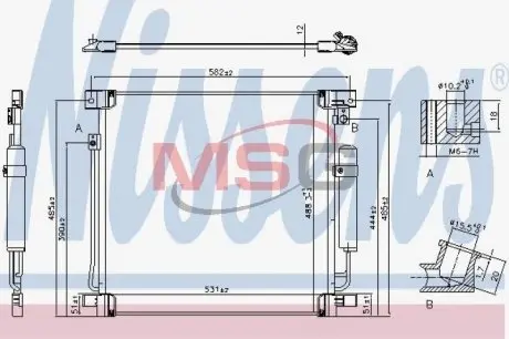 Радіатор кондиціонера First Fit NISSENS 941078