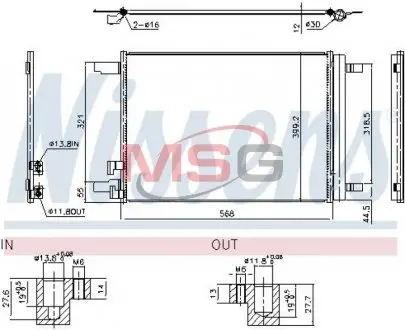Конденсатор кондиционера VW/SEAT/SKODA 13- NISSENS 941099 (фото 1)